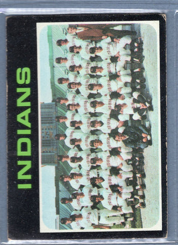 1971 Topps #584 Indians Team  EX  SB1