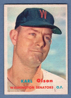 1957 Topps #153 Karl Olson EX  GO215