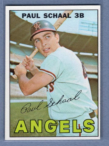 1967 Topps #58 Paul Schaal (Bat Natural Above Name) EX-MT  GO100