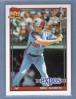 1991 Topps Desert Shield #483 Mike Aldrete  NM  GO600