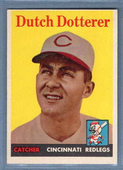 1958 Topps #396 Dutch Dotterer EX  GO401