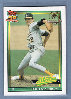 1991 Topps Desert Shield #728 Scott Sanderson  NM  GO625