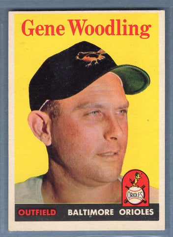 1958 Topps #398 Gene Woodling EX-MT  GO401