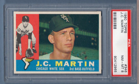 1960 Topps #346 J.C. Martin (90412965) PSA 8