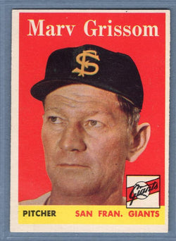 1958 Topps #399 Marv Grisson EX  GO401