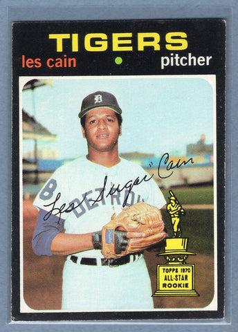 1971 Topps #101 Les Cain (b) EX  GO950