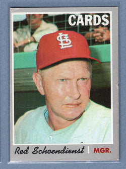 1970 Topps #346 Red Schoendienst (HOF)  EX  GO450