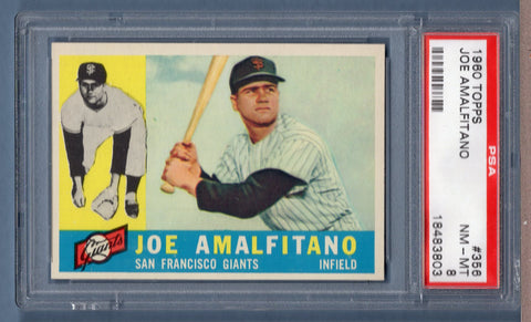 1960 Topps #356 Joe Amlfitino (18483803) PSA 8