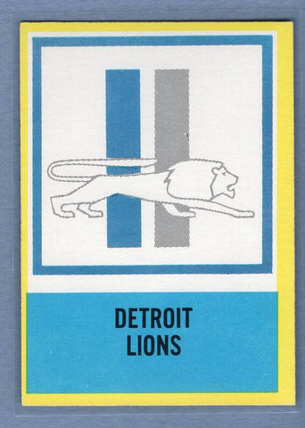 1967 Philadelphia #72 Detroit Lions EX GO73