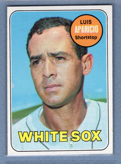 1969 Topps #75 Luis Aparicio (HOF) (a) EX-MT  GOWAYY