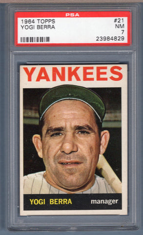 1964 Topps #21 Yogi Berra (23984829) PSA 7