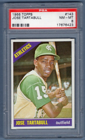 1966 Topps #143 Jose Tartabull (17676423) PSA 8