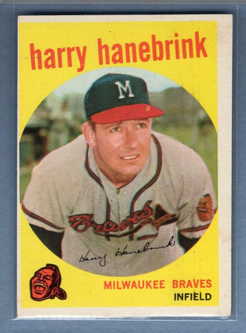 1959 Topps #322 H. Hanebrink (Traded) EX-MT  GO200