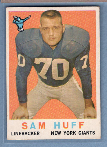 1959 Topps #51 Sam Huff (R) (HOF) (c) VG  GO801