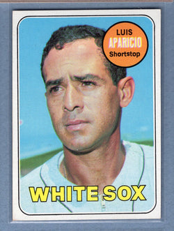 1969 Topps #75 Luis Aparicio (HOF) (b) EX-MT  GOWAYY