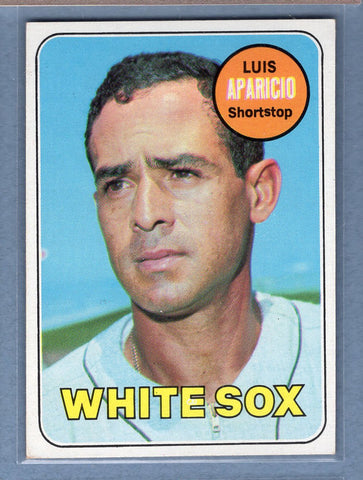 1969 Topps #75 Luis Aparicio (HOF) (b) EX-MT  GOWAYY