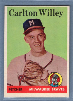 1958 Topps #407 Carlton Willey EX  GO401