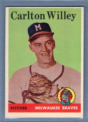1958 Topps #407 Carlton Willey EX  GO401