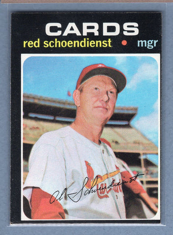 1971 Topps #239 Red Schoendienst (HOF)   EX  GO550
