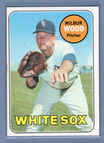 1969 Topps #123 Wilbur Wood (b) EX-MT  GOWABB