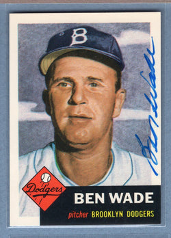 1991 Topps Archives #4 Ben Wade Autograph Auto signed