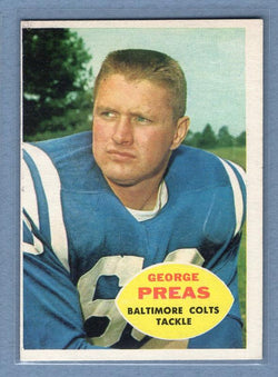1960 Topps #6 George Preas EX    GO123