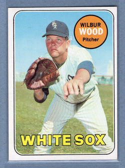 1969 Topps #123 Wilbur Wood (c) EX-MT  GOWABB
