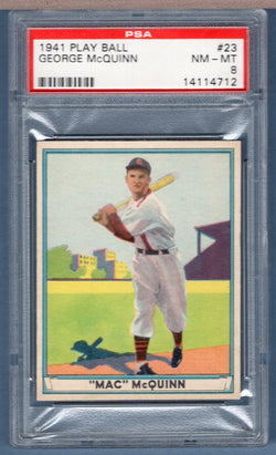 1941 Play Ball #23 George McQuinn (14114712) PSA 8