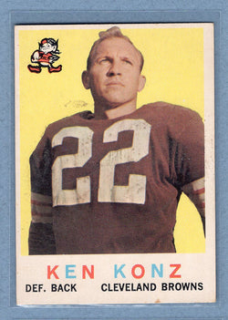 1959 Topps #54 Kenny Konz (b) (st) VG  GO801