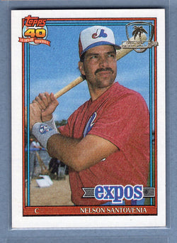 1991 Topps Desert Shield #744 Nelson Santovenia  NM  GO625