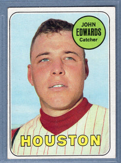 1969 Topps #186 John Edwards EX  GO661