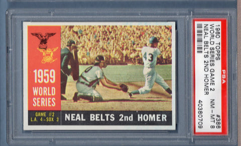 1960 Topps #386 World Series Game 2 (40380709) PSA 8