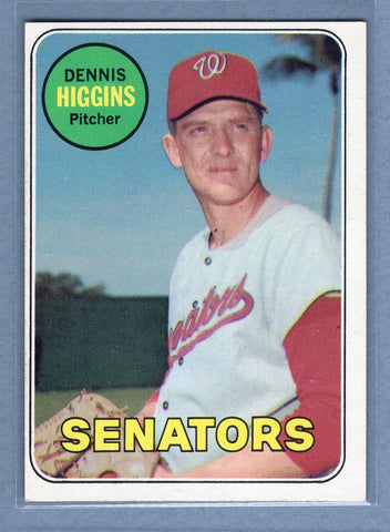 1969 Topps #441 Dennis Higgins (b) EX-MT  GO700