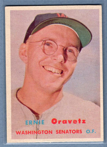 1957 Topps #179 Ernie Oravetz(b) EX  GO188