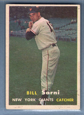 1957 Topps #86 Bill Sarni VG-EX     GO80