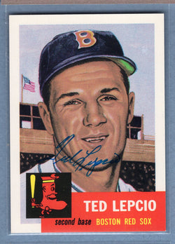 1991 Topps Archives #18 Ted Lepcio Autograph Auto signed