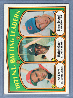 1972 Topps #85 NL Batting Leaders (a) EX  GO544