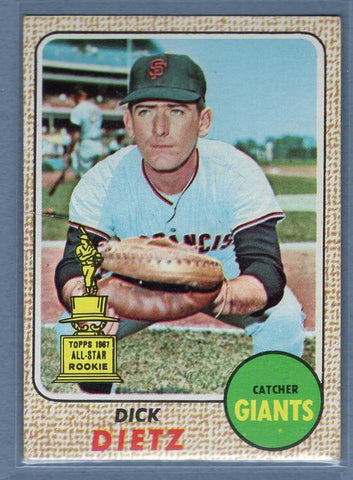 1968 Topps 104 Dick Dietz VG-EX SET BREAK