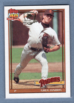 1991 Topps Desert Shield #749 Greg Harris  NM  GO625