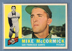 1960 Topps #530 Mike McCormick EX-MT  GO550