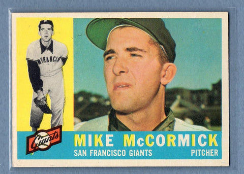 1960 Topps #530 Mike McCormick EX-MT  GO550
