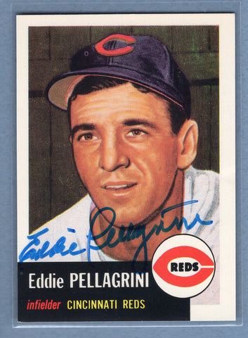 1991 Topps Archives #28 Eddie Pellagrini Autograph Auto signed