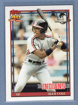 1991 Topps Desert Shield #421 Alex Cole  NM  GO500