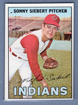 1967 Topps #95 Sonny Siebert(1) EX-MT  GO100