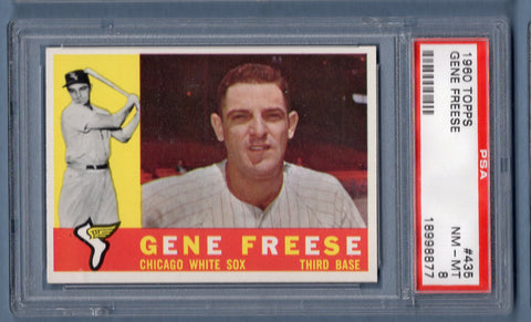 1960 Topps #435 Gene Freese (18998877) PSA 8