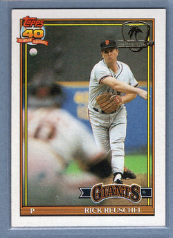 1991 Topps Desert Shield #422 Rick Reuschel  NM  GO500