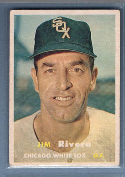 1957 Topps #107 Jim Rivera VG-EX     GO80