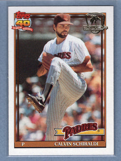 1991 Topps Desert Shield #424 Calvin Schiraldi  NM  GO500