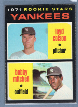 1971 Topps #111 Yankees Rookies (a) EX  GO950