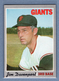 1970 Topps #378 Jim Davenport  EX-MT  GO450